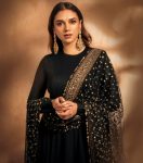 FASHIONABLE CHINON SILK SEQUENCE EMBROIDERY WORK GOWN BOTTOM WITH DUPATTA PARTY WEAR WHOLESALE PRICE ETHNIC GARMENT (10)