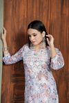FASHIONABLE COTTON DIGITAL PRINTED CHIKANKARI WORK TOP BOTTOM SET PARTY WEAR WHOLESALE PRICE ETHNIC GARMENT (3)