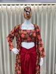 FASHIONABLE CREPE SILK DIGITAL PRINTED DRAPED SKIRT TUBE BLOUSE WITH SHRUG PARTY WEAR WHOLESALE PRICE ETHNIC GARMENT (6)