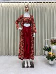 FASHIONABLE CREPE SILK DIGITAL PRINTED DRAPED SKIRT TUBE BLOUSE WITH SHRUG PARTY WEAR WHOLESALE PRICE ETHNIC GARMENT (6)