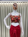 FASHIONABLE CREPE SILK DIGITAL PRINTED DRAPED SKIRT TUBE BLOUSE WITH SHRUG PARTY WEAR WHOLESALE PRICE ETHNIC GARMENT (6)