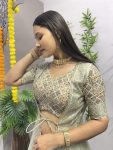 FASHIONABLE GHEAVY ZOYA SILK EMBROIDERY ZARI WORK LEHENGA CHOLI WITH SHRUG PARTY WEAR WHOLESALE PRICE ETHNIC GARMENT (16)