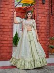FASHIONABLE GHEAVY ZOYA SILK EMBROIDERY ZARI WORK LEHENGA CHOLI WITH SHRUG PARTY WEAR WHOLESALE PRICE ETHNIC GARMENT (16)
