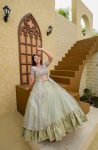 FASHIONABLE GHEAVY ZOYA SILK EMBROIDERY ZARI WORK LEHENGA CHOLI WITH SHRUG PARTY WEAR WHOLESALE PRICE ETHNIC GARMENT (16)