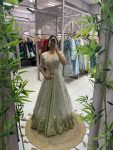 FASHIONABLE GHEAVY ZOYA SILK EMBROIDERY ZARI WORK LEHENGA CHOLI WITH SHRUG PARTY WEAR WHOLESALE PRICE ETHNIC GARMENT (16)