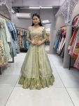 FASHIONABLE GHEAVY ZOYA SILK EMBROIDERY ZARI WORK LEHENGA CHOLI WITH SHRUG PARTY WEAR WHOLESALE PRICE ETHNIC GARMENT (16)