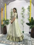 FASHIONABLE GHEAVY ZOYA SILK EMBROIDERY ZARI WORK LEHENGA CHOLI WITH SHRUG PARTY WEAR WHOLESALE PRICE ETHNIC GARMENT (16)