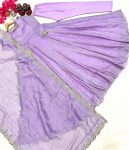 FASHIONABLE GOLD CRUSH SILK EMBROIDERY SEQUENCE WORK GOWN BOTTOM WITH DUPATTA PARTY WEAR WHOLESALE PRICE ETHNIC GARMENT (7)