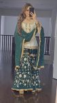 FASHIONABLE MALAY SILK EMBROIDREY SEQUENCE WORK TOP SHARARA WITH DUPATTA PARTY WEAR WHOLESALE PRICE ETHNIC GARMENT’ (6)