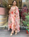 FASHIONABLE ORGANZA DIGITAL PRINTED TOP BOTTOM WITH DUPATTA PARTY WEAR WHOLESALE PRICE ETHNIC GARMENT (4)