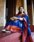 FESTIVE WEAR BANARASI SILK WEAVING WORK SAREE WITH UNSTITCHED BLOUSE PARTY WEAR WHOLESALE PRICE ETHNIC GARMENT (1)