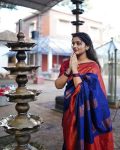 FESTIVE WEAR BANARASI SILK WEAVING WORK SAREE WITH UNSTITCHED BLOUSE PARTY WEAR WHOLESALE PRICE ETHNIC GARMENT (1)