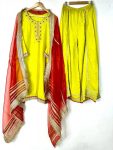 LATEST CHINON EMBROIDERY ZARI SEQUENCE AND LACE WORK TOP PALAZZO WITH DUPATTA FESTIVE WEAR WHOLESALE PRICE ETHNIC GARMENT (4)