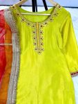 LATEST CHINON EMBROIDERY ZARI SEQUENCE AND LACE WORK TOP PALAZZO WITH DUPATTA FESTIVE WEAR WHOLESALE PRICE ETHNIC GARMENT (4)