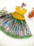 LATEST CHINON SILK EMBROIDERY CRUSH WORK KID’S TOP LEHENGA WITH DUPATTA FESTIVE WEAR WHOLESALE PRICE ETHNIC GARMENT (2)