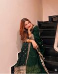 LATEST CHINON SILK EMBROIDERY SEQUENCE WORK TOP LEHENGA WITH DUPATTA PARTY WEAR WHOLESALE PRICE ETHNIC GARMENT (3)