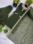 LATEST CRUNCHY SILK EMBROIDERY SEQUENCE WORK TOP SHARARA WITH DUPATTA FESTIVE WEAR WHOLESALE PRICE ETHNIC GARMENT (3)