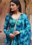 LATEST GEORGETTE DIGITAL PRINTED GOWN WITH DUPATTA FESTIVE WEAR WHOLESALE PRICE ETHNIC GARMENT (1)