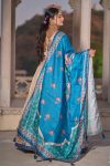 LATEST MANIPURI SILK PRINTED WITH CONTRAST BORDER WORK LEHENGA CHOLI WITH DUPATTA FESTIVE WEAR WHOLESALE PRICE ETHNIC GARMENT (3)