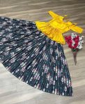 LATEST MONO SLUB EMBROIDERY THREAD WORK TOP LEHENGA FESTIVE WEAR WHOLESALE PRICE ETHNIC GARMENT (5)