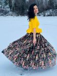 LATEST MONO SLUB EMBROIDERY THREAD WORK TOP LEHENGA FESTIVE WEAR WHOLESALE PRICE ETHNIC GARMENT (5)