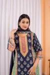 LATEST MUSLIN DIGITAL PRINTED TOP BOTTOM WITH DUPATTA FESTIVE WEAR WHOLESALE PRICE ETHNIC GARMENT (8)