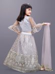 LATEST NET EMBROIDERY WORK KID’S LEHENGA CHOLI WOTH DUPATTA FESTIVE WEAR WHOLESALE PRICE ETHNIC GARMENT (6)