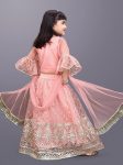 LATEST NET EMBROIDERY WORK KID’S LEHENGA CHOLI WOTH DUPATTA FESTIVE WEAR WHOLESALE PRICE ETHNIC GARMENT (9)