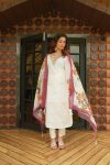 LATEST ROMAN SILK EMBROIDERY SEQUENCE WORK TOP BOTTOM WITH DUPATTA FESTIVE WEAR WHOLESALE PRICE ETHNIC GARMENT (2)