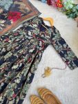 LATEST ROMAN SILK MILL PRINT FOIL WORK GOWN WITH DUPATTA FESTIVE WEAR WHOLESALE PRICE ETHNIC GARMENT (16)