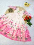 LATEST SOFT ORGANZA DIGITAL PRINTED ONE PIECE CASUAL WEAR WHOLESALE PRICE ETHNIC GARMENT (11)