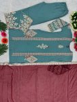 LATEST TABBY ORGANZA CHAIN STITCH WORK AND FANCY HAND WORK TOP PALAZZO WITH DUPATTA FESTIVE WEAR WHOLESALE PRICE ETHNIC GARMENT (4)