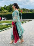 LATEST TABBY ORGANZA CHAIN STITCH WORK AND FANCY HAND WORK TOP PALAZZO WITH DUPATTA FESTIVE WEAR WHOLESALE PRICE ETHNIC GARMENT (4)