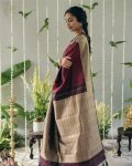 MOST PICKED BANARASI SILK WEAVING WORK SAREE WITH UNSTITCHED BLOUSE PARTY WEAR WHOLESALE PRICE ETHNIC GARMENT (9)