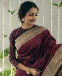 MOST PICKED BANARASI SILK WEAVING WORK SAREE WITH UNSTITCHED BLOUSE PARTY WEAR WHOLESALE PRICE ETHNIC GARMENT (9)