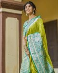 MOST PICKED BANARASI SILK WEAVING WORK SAREE WITH UNSTITCHED BLOUSE PARTY WEAR WHOLESALE PRICE ETHNIC GARMENT (4)