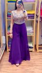 MOST PICKED GEORGETTE EMBROIDERY WORK PALAZZO CHOLI WITH KOTI PARTY WEAR WHOLESALE PRICE ETHNIC GARMENT (10)