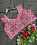 MOST PICKED GEORGETTE EMBROIDERY WORK PALAZZO CHOLI WITH KOTI PARTY WEAR WHOLESALE PRICE ETHNIC GARMENT (5)