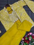 MOST PICKED GEORGETTE EMBROIDERY WORK PALAZZO CHOLI WITH KOTI PARTY WEAR WHOLESALE PRICE ETHNIC GARMENT (4)