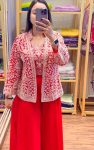 MOST PICKED GEORGETTE EMBROIDERY WORK PALAZZO CHOLI WITH KOTI PARTY WEAR WHOLESALE PRICE ETHNIC GARMENT (7)