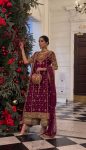 MOST PICKED GEORGETTE EMBROIDREY SEQUENCE TOP PALAZZO WITH DUPATTA PARTY WEAR WHOLESALE PRICE ETHNIC GARMENT (6)