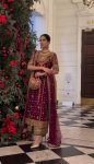 MOST PICKED GEORGETTE EMBROIDREY SEQUENCE TOP PALAZZO WITH DUPATTA PARTY WEAR WHOLESALE PRICE ETHNIC GARMENT (6)