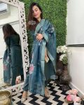 MOST PICKED GOLD SHIMMER SILK CODING EMBROIDERY WORK TOP BOTTOM WITH DIGITAL PRINTED DUPATTA PARTY WEAR WHOLESALE PRICE ETHNIC GARMENT (8)