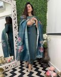 MOST PICKED GOLD SHIMMER SILK CODING EMBROIDERY WORK TOP BOTTOM WITH DIGITAL PRINTED DUPATTA PARTY WEAR WHOLESALE PRICE ETHNIC GARMENT (8)