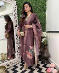 MOST PICKED GOLD SHIMMER SILK CODING EMBROIDERY WORK TOP BOTTOM WITH DIGITAL PRINTED DUPATTA PARTY WEAR WHOLESALE PRICE ETHNIC GARMENT (6)