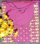 NEW ARRIVAL ART SILK EMBROIDERY WORK KURTI FESTIVE WEAR WHOLESALE PRICE ETHNIC GARMENT (6)