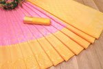 NEW ARRIVAL BANARASI GOLD WEAVING WORK SAREE WITH UNSTITCHED BLOUSE FESTIVE WEAR WHOLESALE PRICE ETHNIC GARMENT (2)