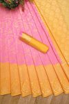 NEW ARRIVAL BANARASI GOLD WEAVING WORK SAREE WITH UNSTITCHED BLOUSE FESTIVE WEAR WHOLESALE PRICE ETHNIC GARMENT (2)