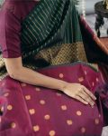 NEW ARRIVAL BANARASI SILK WEAVING WORK SAREE WITH UNSTITCHED BLOUSE PARTY WEAR WHOLESALE PRICE ETHNIC GARMENT (8)