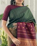 NEW ARRIVAL BANARASI SILK WEAVING WORK SAREE WITH UNSTITCHED BLOUSE PARTY WEAR WHOLESALE PRICE ETHNIC GARMENT (8)